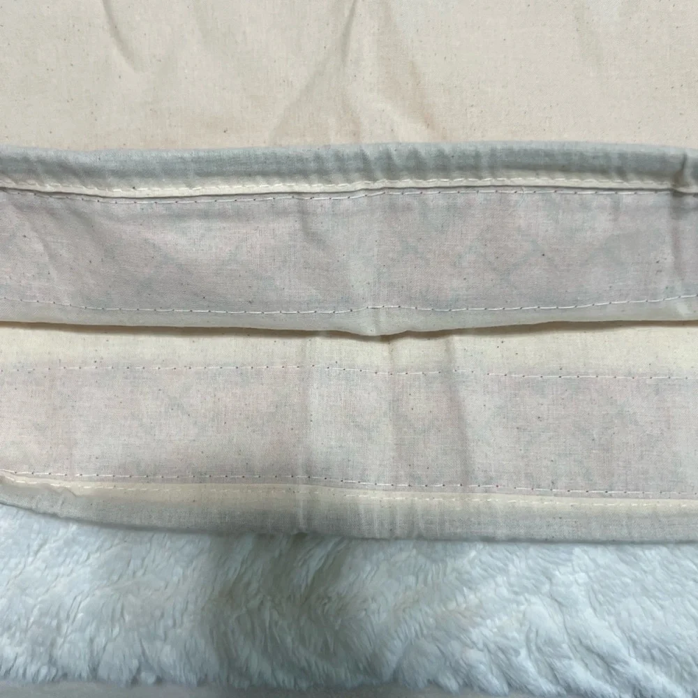 Tory Burch Dust Bag Large Cream Cotton Drawstring Storage Bag 21x21 EUC Auth